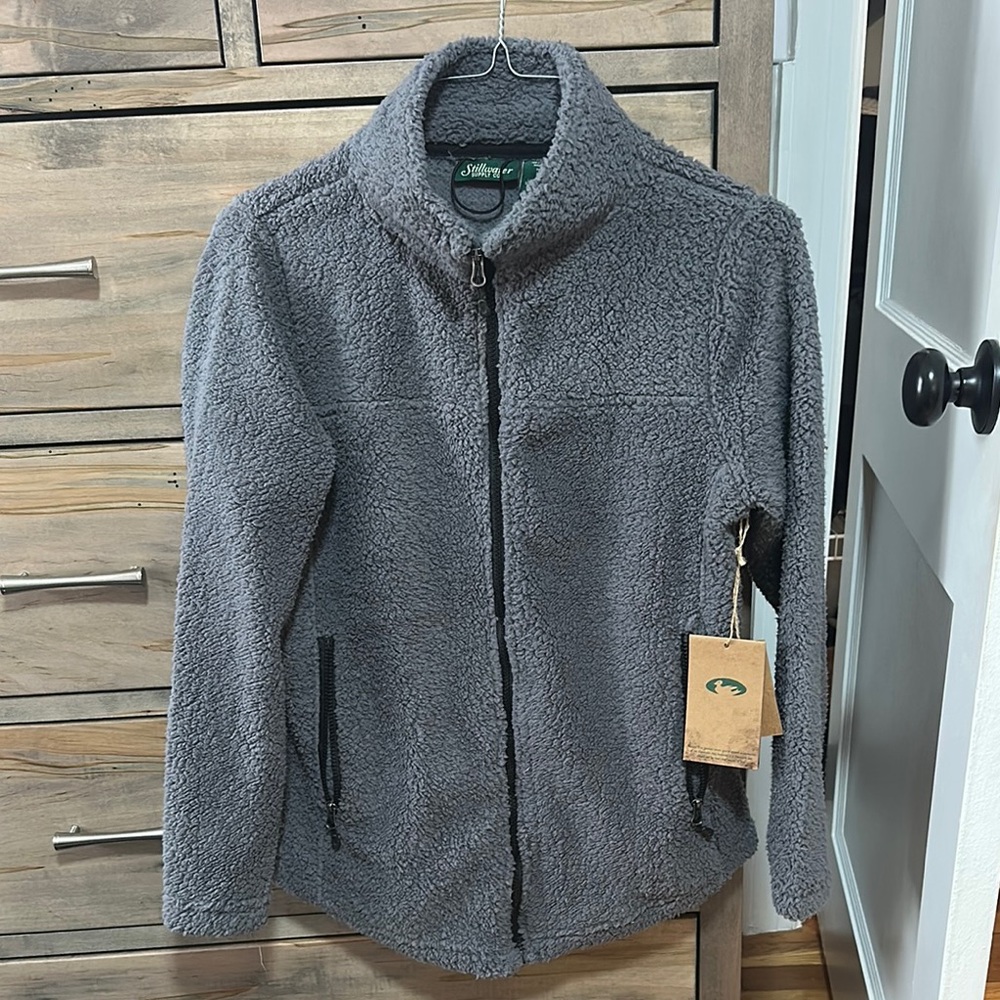 Gray Sherpa Zip-Up Jacket